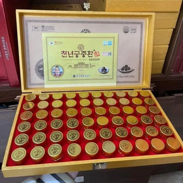 Đông trùng hạ thảo hộp gỗ 60 viên Kanghwa