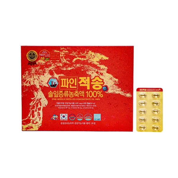 Tinh dầu thông đỏ chính phủ Red Pine Jeoksong - 120 viên